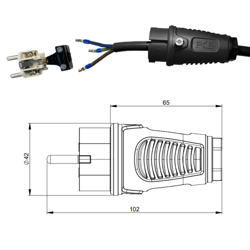 Heavy Duty Extension Cord H07RN-F 3G2.5mm2 1m - Image 10