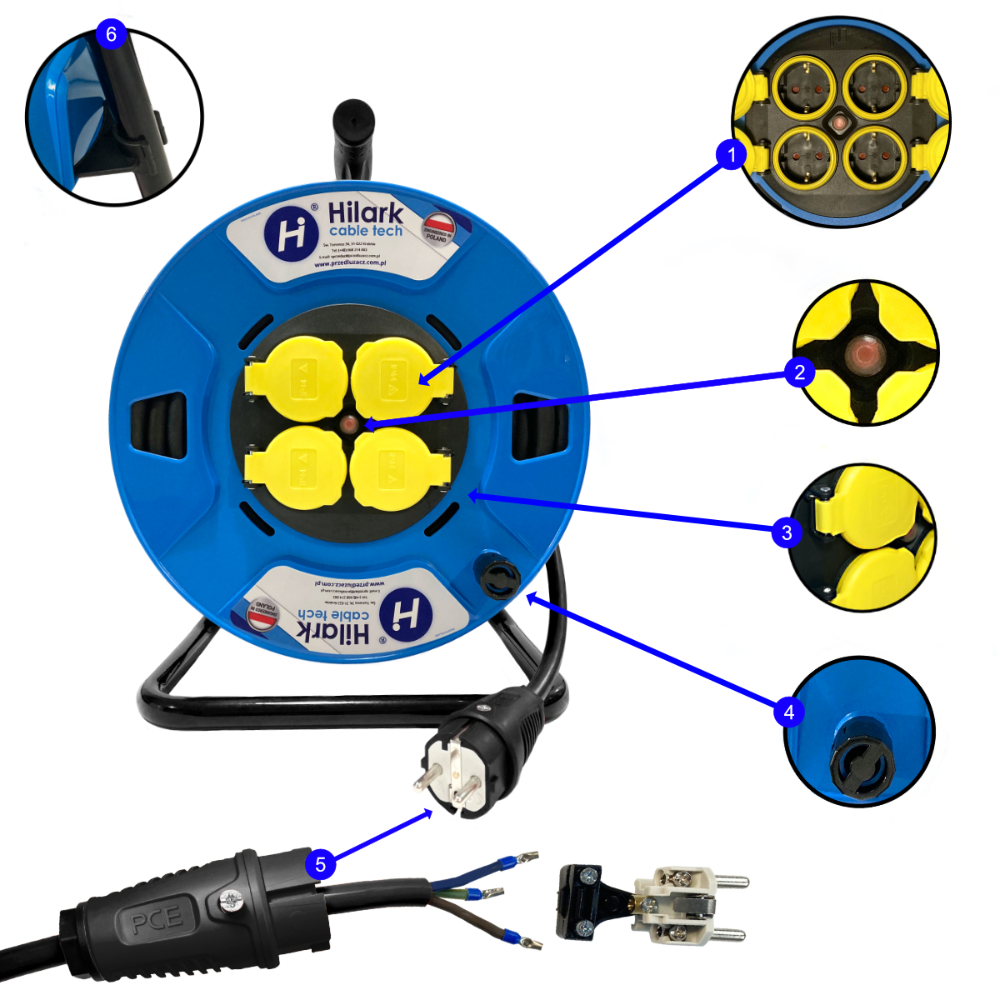 Heavy Duty Extension Cord H07RN-F 3G2.5mm2 1m - Image 3