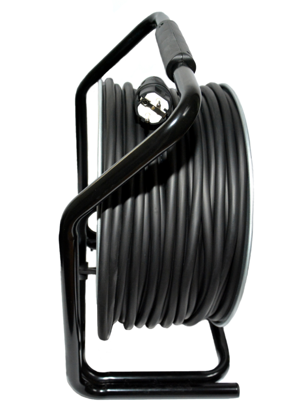 Large Extension Cable Heavy-duty extension cord large metal drum H05VV-F 3X2.5mm2 25m ...