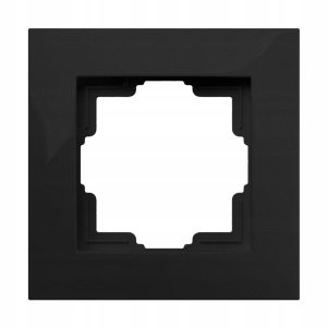 SINGLE FRAME CARLA PION HORIZONTAL LEVEL 1771-09 black EPN SOCKETS SWITCHES