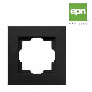 SINGLE FRAME CARLA PION HORIZONTAL LEVEL 1771-09 black EPN SOCKETS SWITCHES
